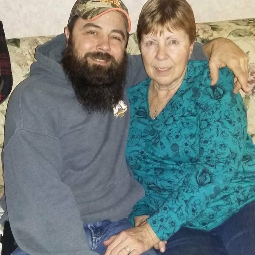 Carolyn Burk and her son Mark